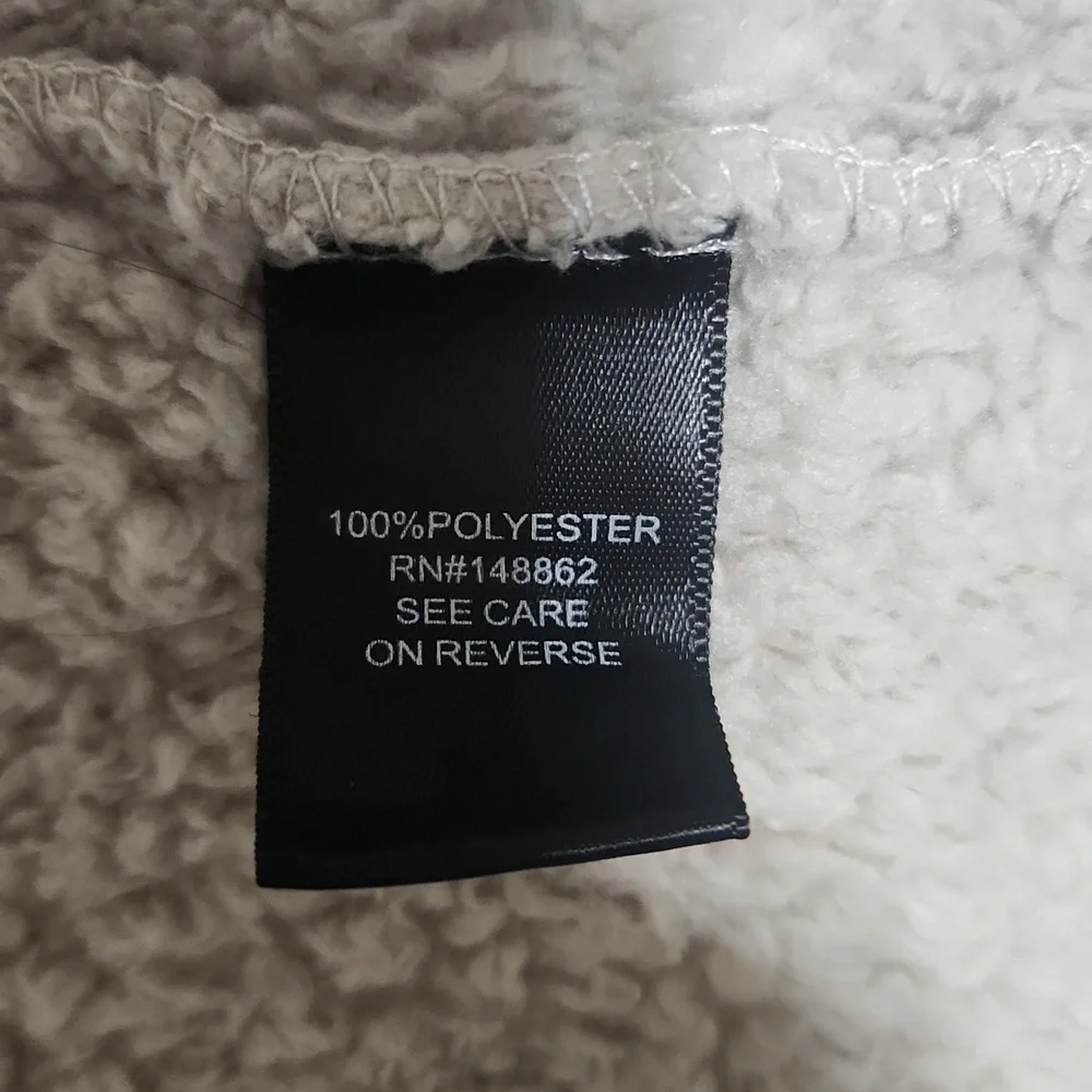 Torrid Sherpa Zip Up Jacket in Beige/Tan Size 4 (X) - Picture 10 of 11